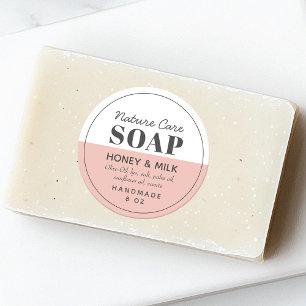 Modern chique eenvoudige zeep label