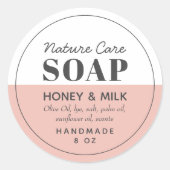 Modern chique eenvoudige zeep label (Voorkant)