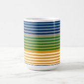 Modern chique gestreepte koffiemok (Center)