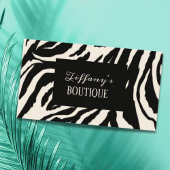modern chique girly Zebra print Visitekaartjes