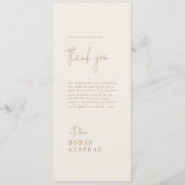 Modern chique goud dank u tafel Kaarten (Voorkant)