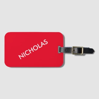 Modern chique noem je het gepersonaliseerd levendi bagagelabel