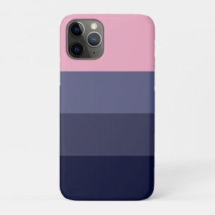 Modern chique Paarse roze kleurblok iPhone 11 Pro Hoesje