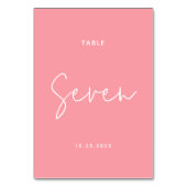 Modern Chique Pastel Roze Handgeschreven Script Br Kaart (Voorkant)