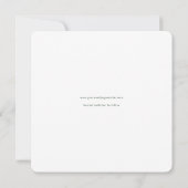 Modern Chique Script Sage Groen Vierkant Save The Date (Achterkant)