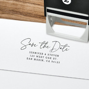 Modern chique verklaring Sla de datum op Retouradr Zelfinktende Stempel