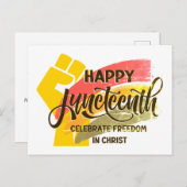 Modern Christelijke JUNETEENTH Briefkaart (Voorkant / Achterkant)