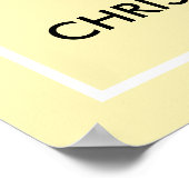 Modern CHRISTENING DAME Événement Affiche de bienv (Coin)