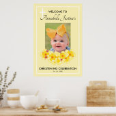 Modern CHRISTENING DAME Événement Affiche de bienv (Cuisine)