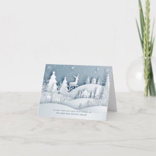 Modern Christmas Composition Corporate Greeting Feestdagen Kaart