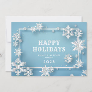 Modern Christmas Composition Corporate Greeting Feestdagenkaart