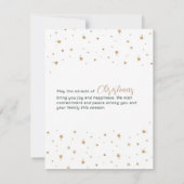 Modern Christmas Kaart Gold Waterverf Tree (Achterkant)