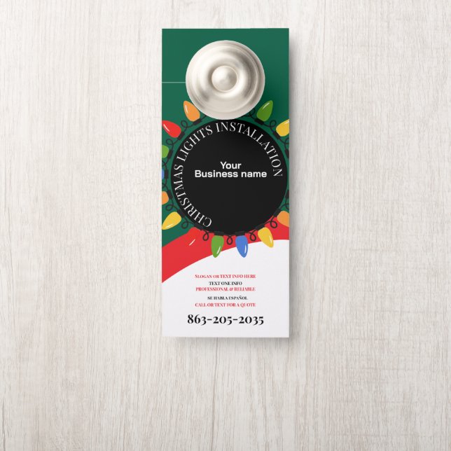 Modern Christmas Lights Installation Business (Op knop)