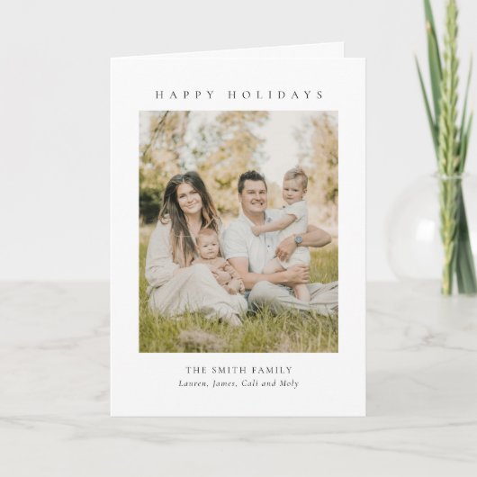 Modern Christmas & New Year Folded Holiday Card (Voorkant)