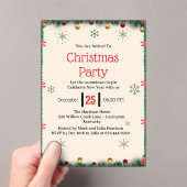 Modern Christmas Party Invitation Template (In situ (ordinateur de poche))