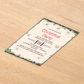 Modern Christmas Party Invitation Template (Poser)