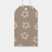 Modern Christmas Pudding Christmas Label Cadeaulabel (Achterkant)