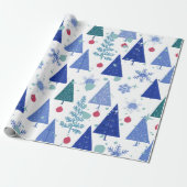 Modern Christmas tree Cadeaupapier (Uitgerold)