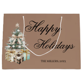 Modern Christmas Tree Gift Bag Groot Cadeauzakje