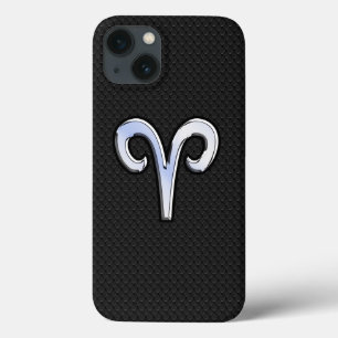 Modern Chrome like Aries Zodiac Sign iPhone 13 Hoesje