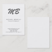 Modern chubby size het visitekaartje van het douan (Voorkant / Achterkant)