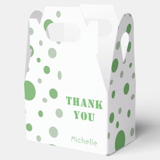 Modern Circle Pattern Dank je wel Party Bedankdoosjes (Geopend)