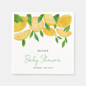 Modern citroen Baby shower Servet (Voorkant)