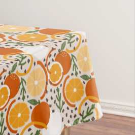 Modern Citrus Fruit Confetti Summer Retro Kitchen Tafelkleed