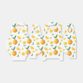 Modern Citrus Sinaasappel Pattern Baby shower Bedankdoosjes (Uitgevouwen)