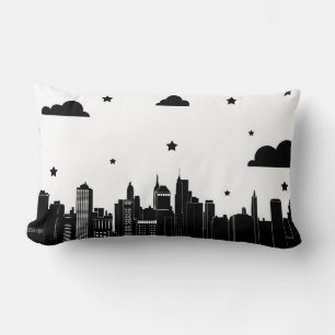 Modern City Scape & Starry Sky met briefje over In Kussen