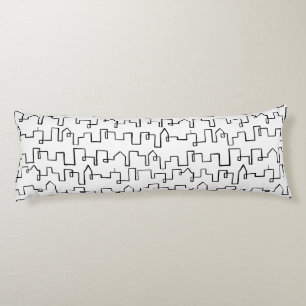 Modern Cityscape beschilderd design Lichaamskussen