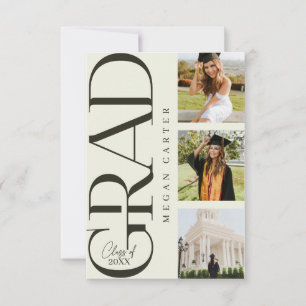 Modern Class of 2025 Afstuderen Aankondiging Kaart