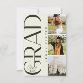 Modern Class of 2025 Afstuderen Aankondiging Kaart (Voorkant)