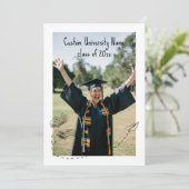 Modern Class of 2026 Graduation Invitation Kaart (Staand voorkant)