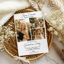 Modern Class of 2026 Photo Graduation Invite Kaart