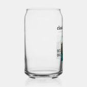 Modern Class of Name Afstudeerder Gift Blikvorm Glas (Rechts)