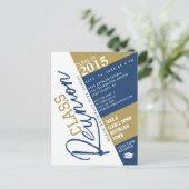 Modern Class Reunion Design Invitation Postcard Briefkaart (Staand voorkant)