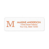 Modern Classic Elegant Oranje Monogram