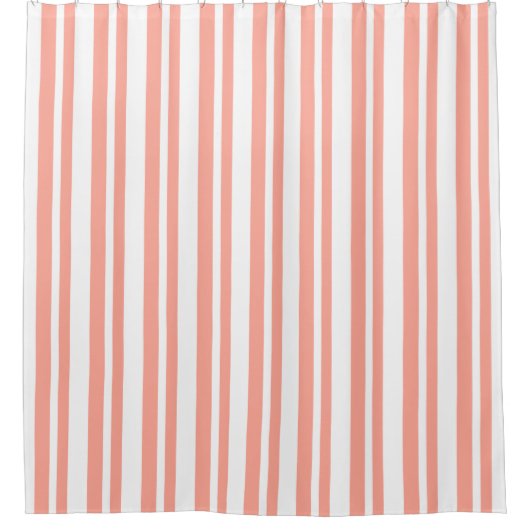 Modern-Classic-Peach-Stripe's-Designer-Bath-Decor Douchegordijn (Voorkant)