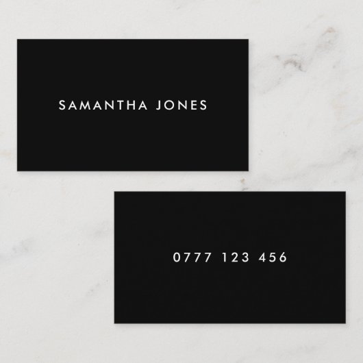 Modern Classic Personalized Mini Visitekaartje (Voorkant / Achterkant)