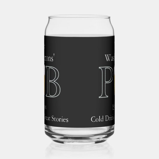 Modern Classic Pub Drink brillenglazen Bierblik Blikvorm Glas (Links)