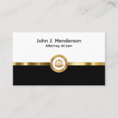 Modern Classy Attorney Visitekaartje (Voorkant)