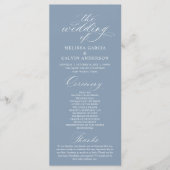 Modern Classy Elegant Wedding Ceremony Programma (Voorkant)