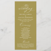 Modern Classy Elegant Wedding Ceremony Programma (Voorkant)