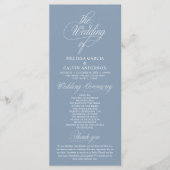 Modern Classy Elegant Wedding Ceremony Programma (Voorkant)