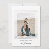 Modern Clean Chic Vakantie Foto Flat Kaart (Voorkant)