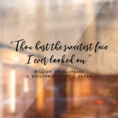 Modern Clean Elegant Script Citaat Spiegel Raamsticker (Vel 2)