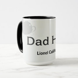 Modern Clean Minimalist Dad Hero Gift Mok