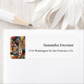 Modern Clean Plain Abstracte kunst minimalistisch Etiket (Insitu)