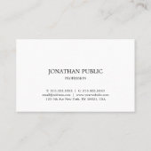 Modern Clean Professional Elegant Plain Trendy Visitekaartje (Achterkant)